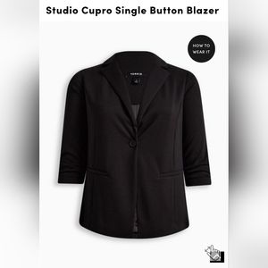 NWT Torrid Black Blazer Size 4 (26)